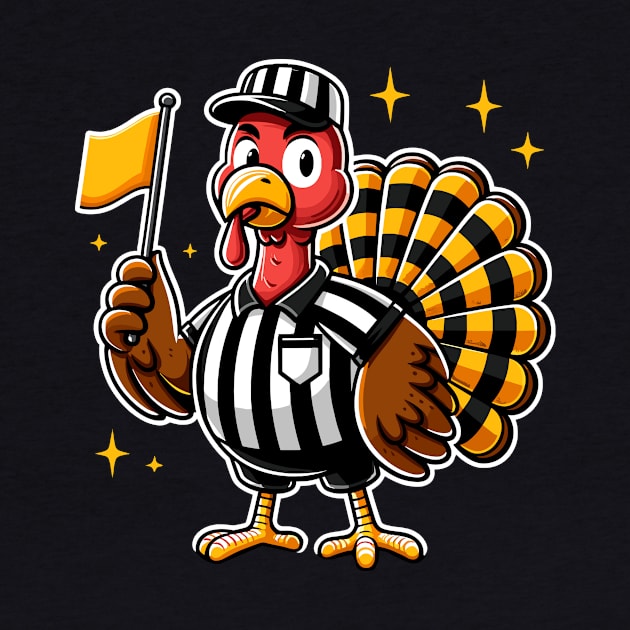 Funny Football Turkey Referee by Indigo Lake